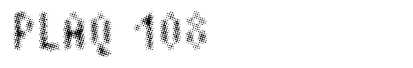 Plaq 108 font preview